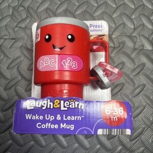 Fisher-Price Laugh & Learn Wake Up & Learn Coffee Mug- New G45